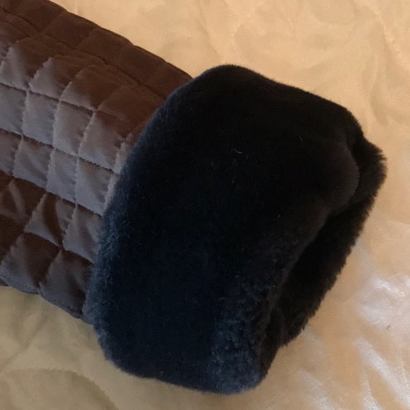 Andrew Marc Quilted Pea Coat, Fur trim, Excellent Condition - Med - Picture 3 of 10